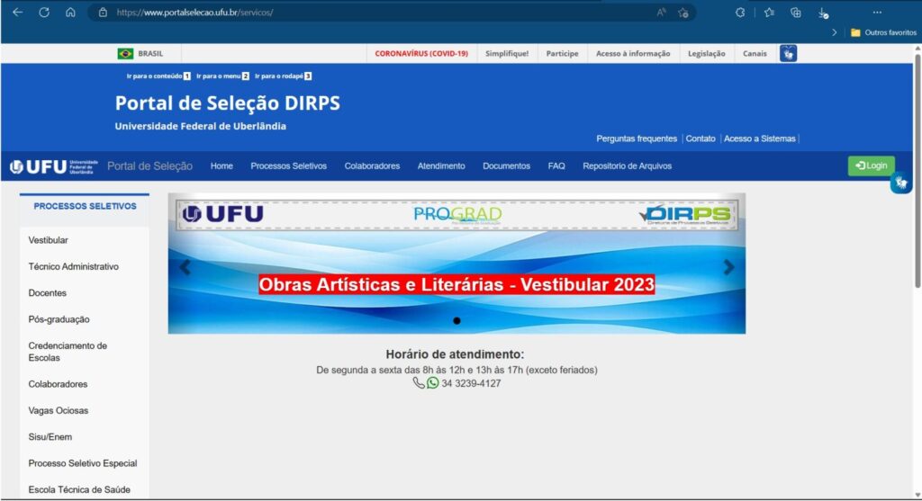 Portal-da-DIRPS-da-UFU-Imagem-Reproducao-1536x835-1-1-1024x557 Vestibular UFU 2025: Inscrições, Provas, Datas, Vagas e Cursos